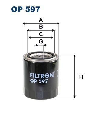 Filtron OP597 Oil Filter Palio-Marea-Brv-Doblo 1.2 8V-16V Linea-G.Punto 1.4 16V — Oil Filters