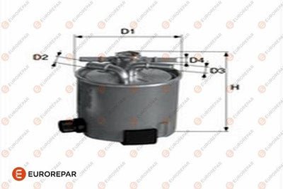 Eurorepar 1682252780 Fuel Filter Logan / Mcv / Sandero 1.5 dCi 03-08 — Fuel Delivery