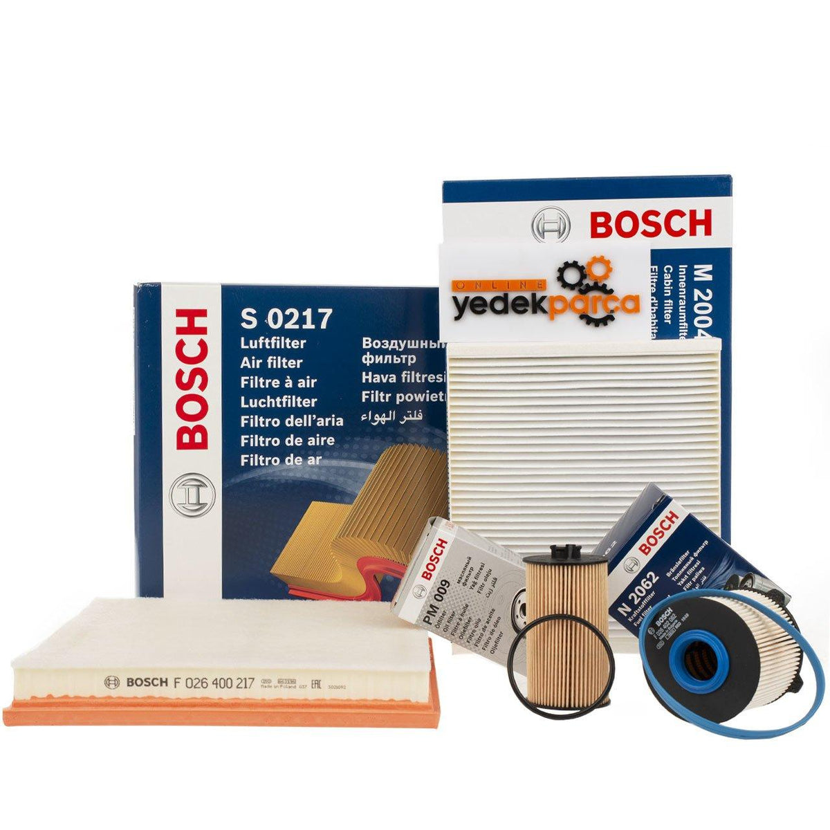 Bosch Opel Astra J 1.6 Diesel Filter Set without Carbon Polenli — Maintenance & Service Kits