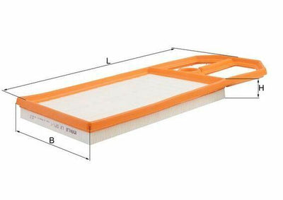 MAHLE LX571-1 Air Filter - Compatible with Bora & Golf Models — Air & Cabin Filters
