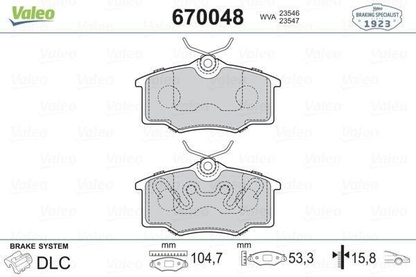 VALEO Front Brake Pad Set - Opel Corsa B (1999-2003) — Brake Pads