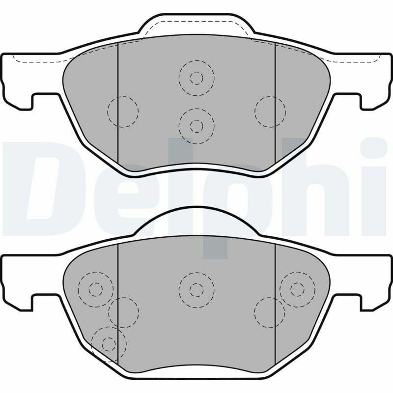 Delphi LP1862 Front Brake Pads - Reliable Stopping Power