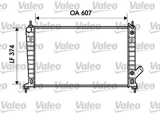 VALEO Motor Radiator for Saab 9 5 2.0 - Durable Aluminum Design — Radiators & Fans