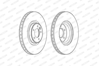 Ferodo DDF2601C-1 Disc Front Land Rover Range Rover IV/Sport 3.0Td-5.0 2012-
