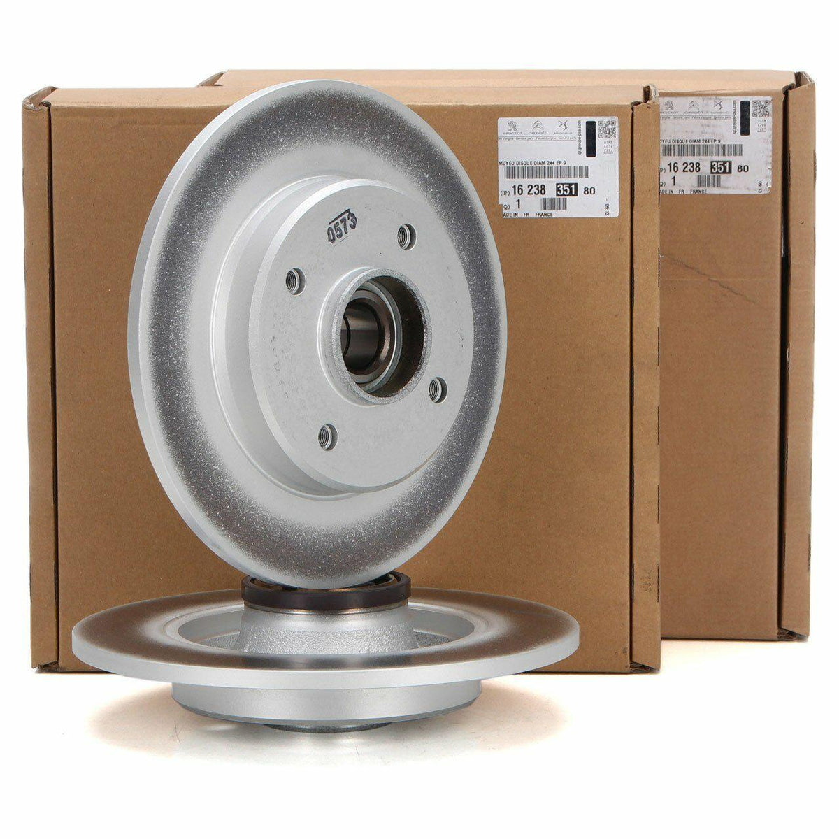 Peugeot 208 2012-2020 Diesel Rear Disc Set - 249 mm Original Parts for Peugeot 208 Owners — Brake Pads
