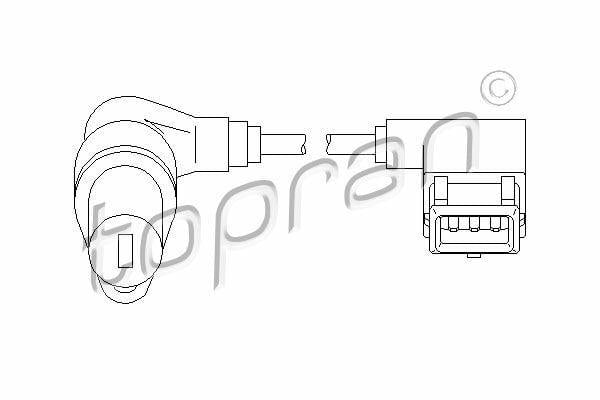 TOPRAN Crank Speed Sensor - BMW M40 & E30/E34 — Vehicle Sensors & Switches