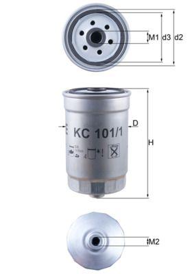 Mahle KC101-1 Diesel Filter Accent Era 1,5 CRDi 2008- Getz 1,5 CRDi 2006- i30 1.6 CRDi 2007- Santafe 2006 — Fuel Delivery
