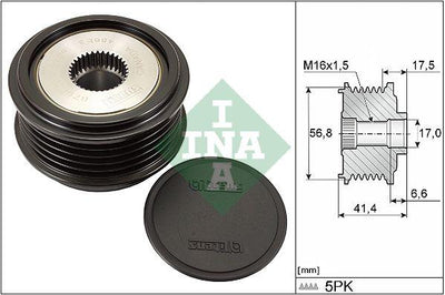 INA 535007130 Alternator Pulley Opel Vectra C 2.2 16V Z22SE