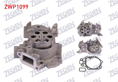 Zegen ZWP1099 Water Pump Clio III 1.2i 16V 2005-2012 / Logan Mcv 1.2 16V 2007-2013 / Sandero 1.2 16 — Water Pump & Thermostat