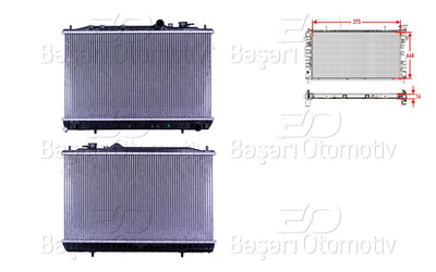 Wisco 3113860-00 Water Radiator Brazing Mt 375X668x16 Hyundai Elantra 91 + — Radiators & Fans