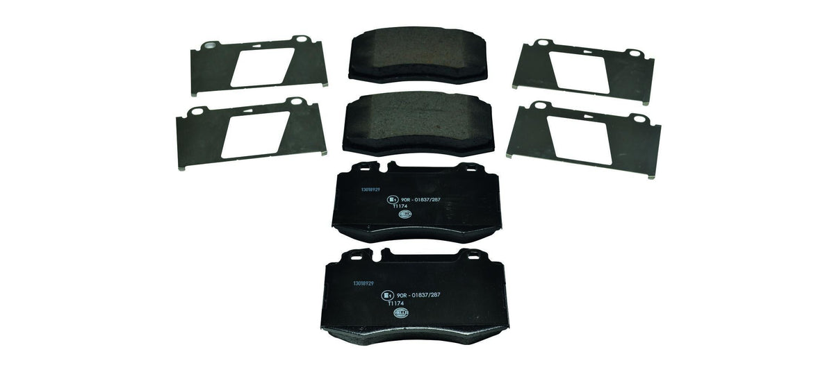 Hella 8DB355008-691 Brake Pad Front W203 02 > 07 S203 02 > 07 C209 02 > 09 C219 04 > 10 W211 02 > 08 W220 98 > 0 — Brake Pads