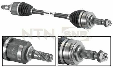 SNR DK55057 Axle Front Left for Kangoo 1.5 dCi - 705 mm Length, 8 Balls — Axles, CV Joints & Boots