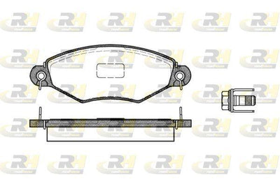 ROADHOUSE 2643.10 Brake Pad 206 2A C Sw CC 09 98-04 06 — Brake Pads