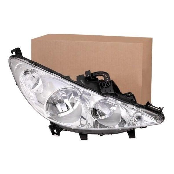 DEPO Peugeot 207 Right Headlight - Compatible with 2006-2012 Models — Headlights