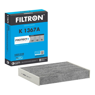 Filtron K1367A Cabin Air Filter with Carbon Nissan Qashqai II Suv 1.2 DiG-T 13= > / Renault Kadjar 1.2 — Air & Cabin Filters