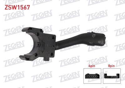 Zegen ZSW1567 Wiper Kumanda Arm 14 Pin VW Bora 1998-2005 / Audi A2 2000-2005 / A6 1994-1997 / Tt 1998-2006 / Seat To — Wipers