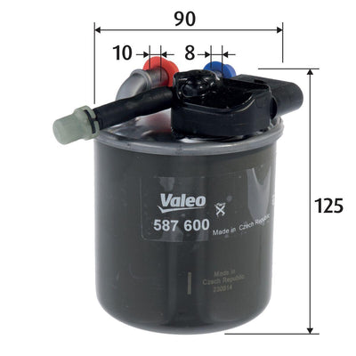 Valeo 587600 Fuel Filter W 212-221-222-166-204 M651 08-16 — Fuel Delivery