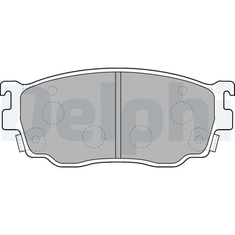Delphi LP1527 Brake Pad Mazda 626 Front 98-02 1.8-2.0 — Brake Pads