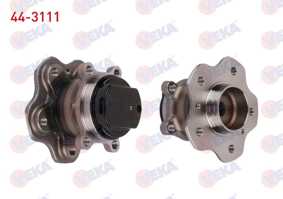 Veka 44-3111 Wheel Hub Left-Right Rear with Bearing Nissan Qashqai (J11) 1.6 dCi 5 Lug ABS Okuyuculu 2014 — Hub Assemblies