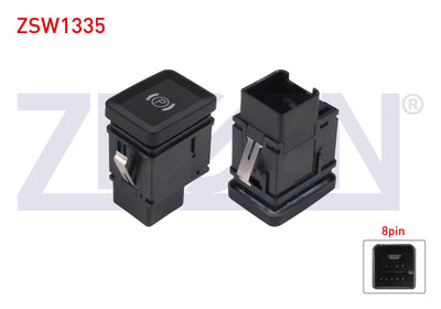 Zegen ZSW1335 El Brake Switch 8 Pin Volkswagen Passat 2005-2008 — Switches & Relays