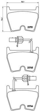 Brembo P85078 Brake Pad Front Low-Met Audi — Brake Pads