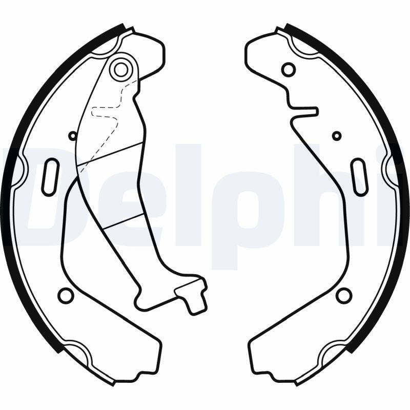 Delphi LS1990 Brake Shoe Agila 01-08