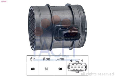 Facet 10.1293 Air Mass Meter Boxer III Jumper III Romeo 159 Brera Croma Ducato Daily 2.3 / 2.4 / 3.0 JTD 07-