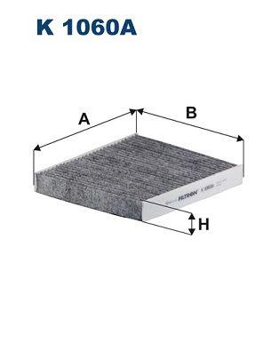 Filtron K1060A Cabin Air Filter with Carbon Nissan Almera Primera X-Trail FX35 1.5-3.5 00-08 — Air & Cabin Filters