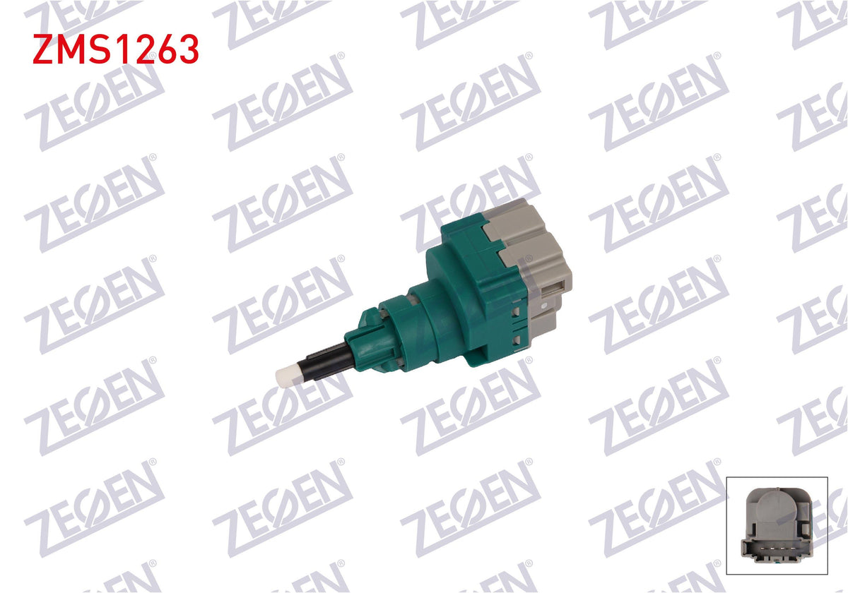 Zegen ZMS1263 Brake Light Switch 4 Pin VW Caddy III 04-15 / Golf V (1K1) 03-09 / Golf VI (5K1) 08-13 / Jetta III (1K2) 05-10 / Passat (3B3) 00-05 / Touareg (7La) 02-10 / Audi A3 (8P1) 03-12 / A4