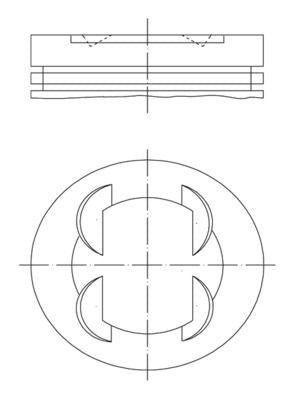 Mahle 011PI00110000 Motor Piston + Piston Ring Complete (Std) Astra J Corsa D Aveo T300 A14xer — Pistons & Rotating