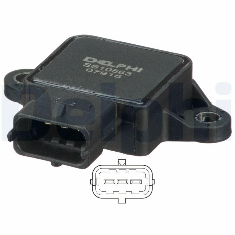 Delphi SS10563-12B1 Gas Kelebek Sensor Opel Astra G/Vectra B X12XE-X25XE, Hyundai Accent/Coupe/Elantra
