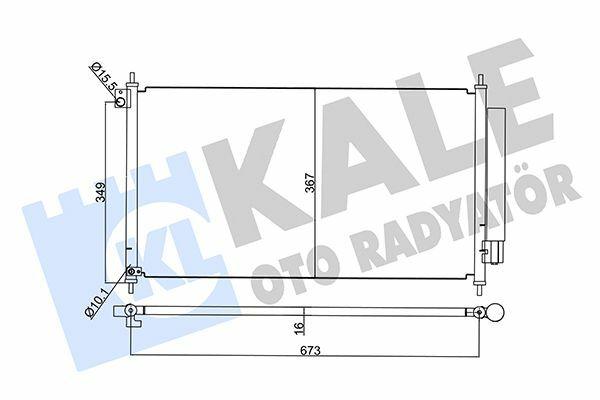 Kale Radiator 345395 - Climate Radiator for Honda Civic 1.6 1.8 (2012-2016) — Radiators & Fans