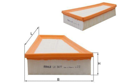 Mahle LX3477 Air Filter Mercedes M270 W117/W156/W176/W246/X156/X117 12-19 — Air & Cabin Filters