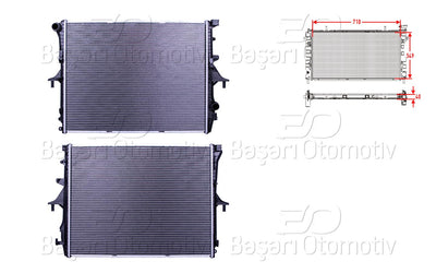 Wisco 7L0121253A Water Radiator Brazing Mt 710X549x40 mm VW Touareg 3.0 TDI Bks 02-10. Audi Q7 3.0 TDI 05 — Radiators & Fans