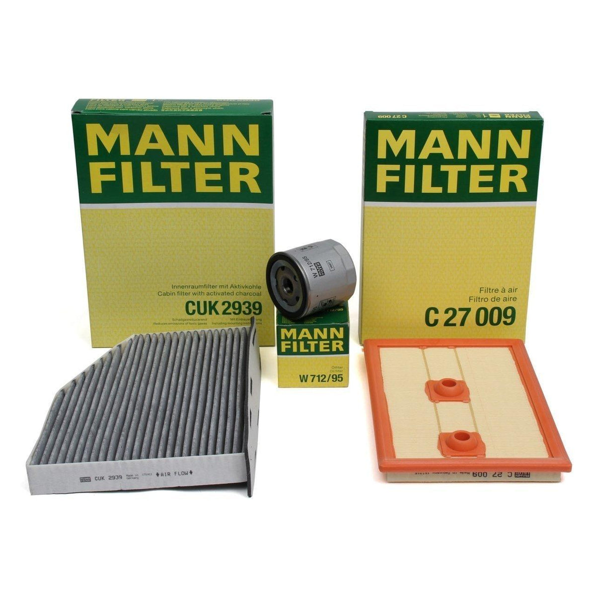Mann Volkswagen Scirocco 1.4 TSI CZC Motor Maintenance Filter Set for 2015+ Models — Maintenance & Service Kits
