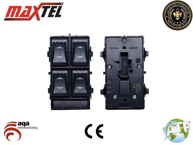 Maxtel 18202033 Glass Release Kumanda Switch Mondeo III 00 > 07 Quad — Switches & Relays