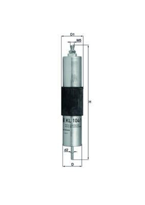 Mahle KL104-1 Fuel Filter BMW E46 M3 — Fuel Delivery