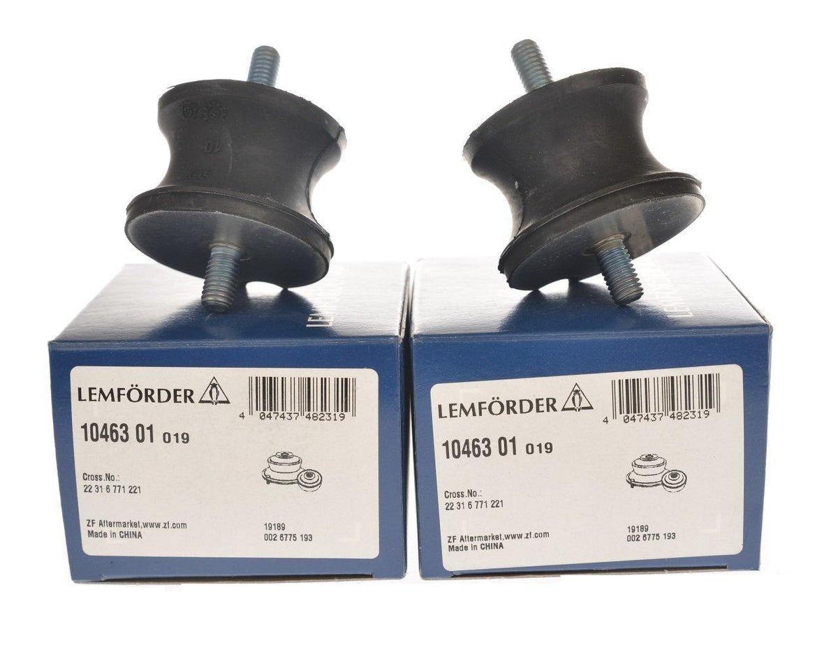 Lemforder BMW E46 Transmission Mount Set - 2 Pieces for BMW Enthusiasts — Lemförder, Mounts