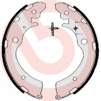 BREMBO S28507 Rear Brake Shoe Kit - Accord Civic CR-V 1990-2007 — Brake Cables & Hardware