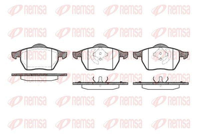 REMSA 0390.20 Brake Pad Front Golf III, A3 and 2 more models — Brake Pads