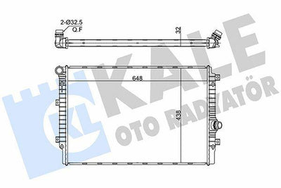 Kale Radiator 363170 - Brazing for VW Golf V 03/1.4, 1.6, 2.0 — Radiators & Fans
