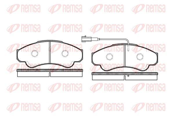 REMSA 0959.01 Brake Pad Jumper 244. Z_ 04 02-06 Xx — Brake Pads