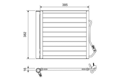 Valeo 822639 A/C Condenser (Kondenser) 15-19 500X — Condensers & Evaporators