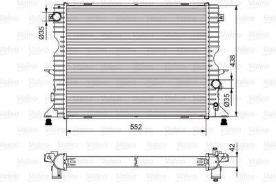 Valeo 701545 Radiator Land Rover Defender 2.2 / 2.4 — Radiators & Fans