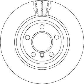 TRW DF6617S Disc Rear BMW 5 Series F10-F11 520/525/530D 10-Set