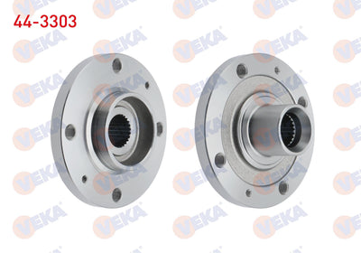 Veka 44-3303 Wheel Hub Left-Right Front without Bearing 4 Lug Peugeot Partner (5 — Hub Assemblies