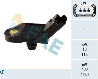 FAE 15011 Intake Manifold Pressure Sensor 206 607 406 307 Expert 807 407 C4 C8 Jumpy Xsara Picasso C5 2.0 16V