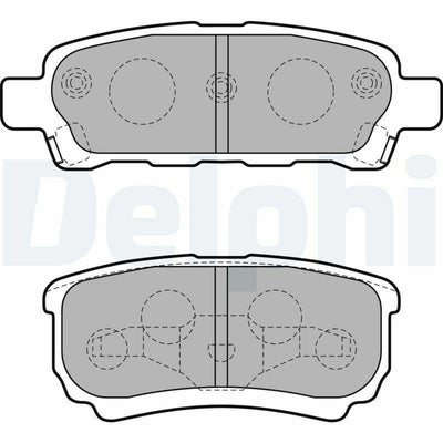 Delphi LP1852 Brake Pads - High Performance for Lancer VII and VIII Owners