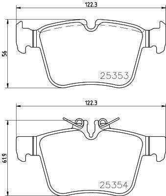 MGA 56323 Brake Pad (Mercedes W205 Rear) — Brake Pads