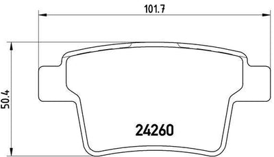Brembo P24063 Brake Pad Rear (Ford Mondeo 2004 -) — Brake Pads